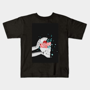 Skulls and Flowers Kids T-Shirt